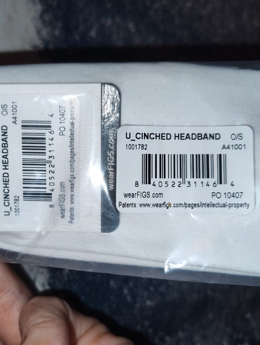 NWT Figs Headband Optic White
